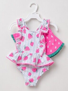 Tommy Bahama Kids Hot Pink Polka Dot Swim Bottoms